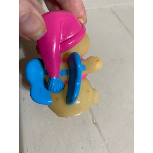 Glo Bedbug lot of 2 Glow Worm Friends 3" Mini Figure Sleeping Bag Playskool 80s. - Picture 6 of 6